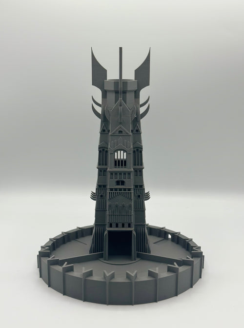 Gothic Dice Tower | 3D Printed Fortress Dice Roller for Tabletop Games – 9.5” Tall